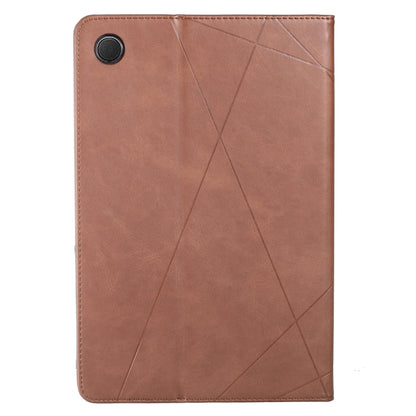 For Samsung Galaxy Tab A8 2022 SM-X200/X205 Prismatic Leather Tablet Case(Brown) by bashfashion