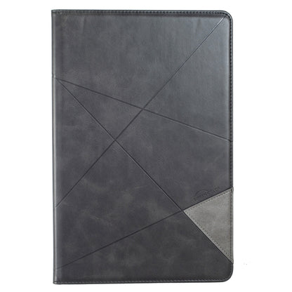 For Samsung Galaxy Tab S8 / Tab S7+ / Tab S7 FE Prismatic Leather Tablet Case(Black) by bashfashion