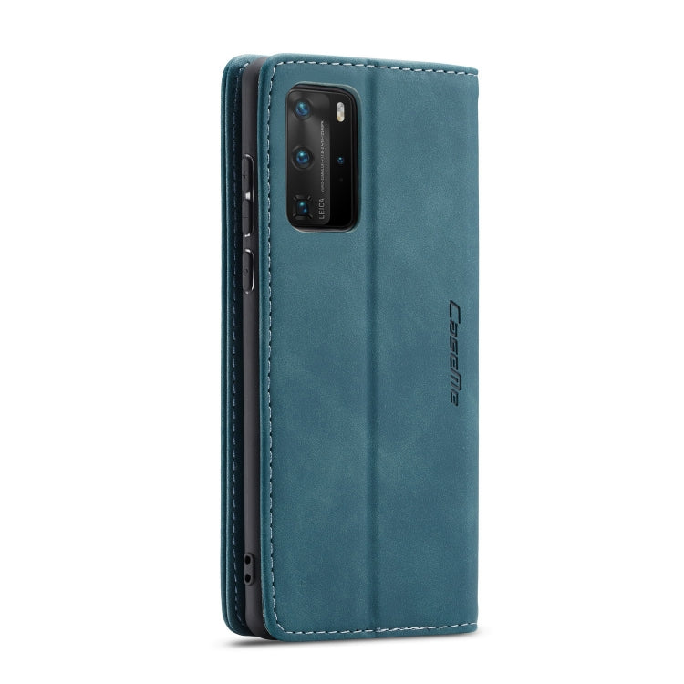 For Huawei P40 Pro CaseMe-013 Multifunctional Horizontal Flip Leather Case with Card Slot & Holder & Wallet(Blue) by CaseMe