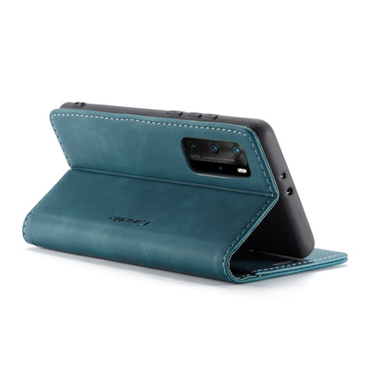 For Huawei P40 Pro CaseMe-013 Multifunctional Horizontal Flip Leather Case with Card Slot & Holder & Wallet(Blue) by CaseMe