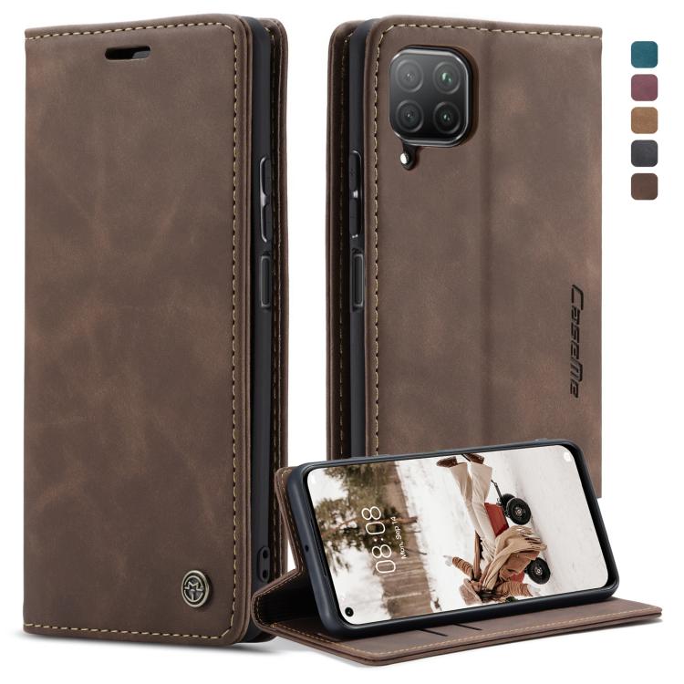 For Huawei P40 Lite CaseMe-013 Multifunctional Horizontal Flip Leather Case with Card Slot & Holder & Wallet(Coffee) by CaseMe