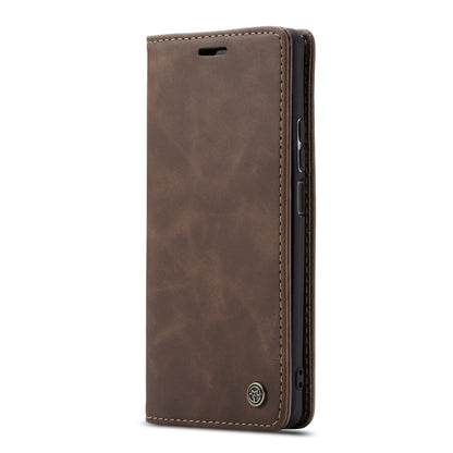 For Huawei P40 Lite CaseMe-013 Multifunctional Horizontal Flip Leather Case with Card Slot & Holder & Wallet(Coffee) by CaseMe