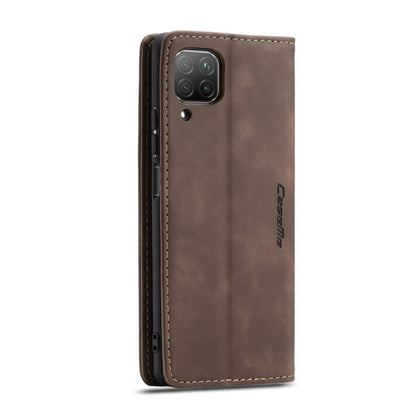 For Huawei P40 Lite CaseMe-013 Multifunctional Horizontal Flip Leather Case with Card Slot & Holder & Wallet(Coffee) by CaseMe