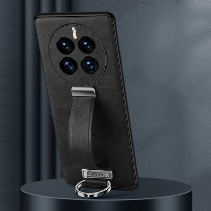 For Huawei Mate 50 SULADA Cool Series PC + Leather Texture Skin Feel Shockproof Phone Case(Black) by SULADA