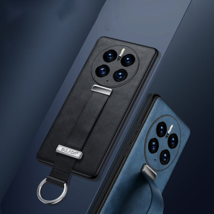 For Huawei Mate 50 Pro SULADA Cool Series PC + Leather Texture Skin Feel Shockproof Phone Case(Red) by SULADA