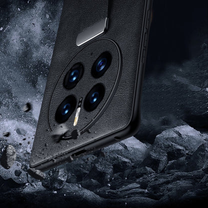 For Huawei Mate 50 Pro SULADA Cool Series PC + Leather Texture Skin Feel Shockproof Phone Case(Green) by SULADA