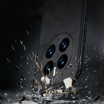 For Huawei Mate 50 SULADA Shockproof TPU + Handmade Leather Protective Phone Case(Brown) by SULADA