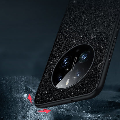 For Huawei Mate 50 Pro SULADA Shockproof TPU + Handmade Leather Phone Case(Purple) by SULADA