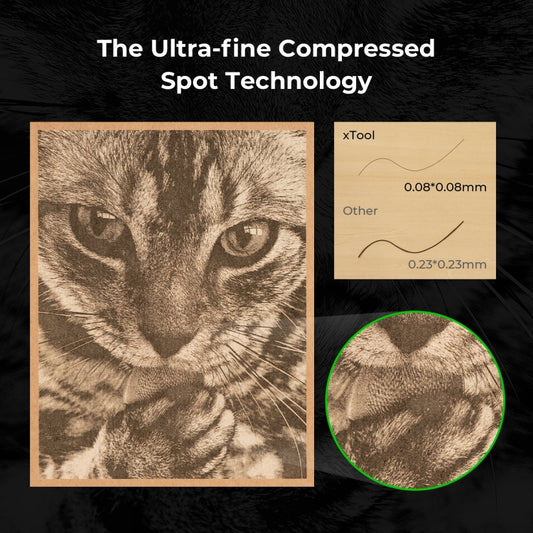 XTOOL D1 Pro-10W High Accuracy DIY Laser Engraving & Cutting Machine, Plug Type:EU Plug(Golden Red) by XTOOL