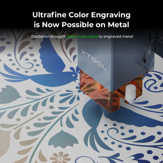 XTOOL D1 Pro-20W High Accuracy DIY Laser Engraving & Cutting Machine, Plug Type:AU Plug(Metal Gray) by XTOOL