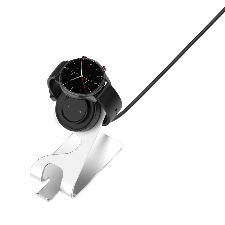 For Amazfit Bip 3 Aluminum Alloy Watch Charger Holder(Silver) by bashfashion