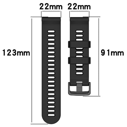 For Garmin Forerunner 955 22mm Silicone Twill Watch Band(White) by bashfashion