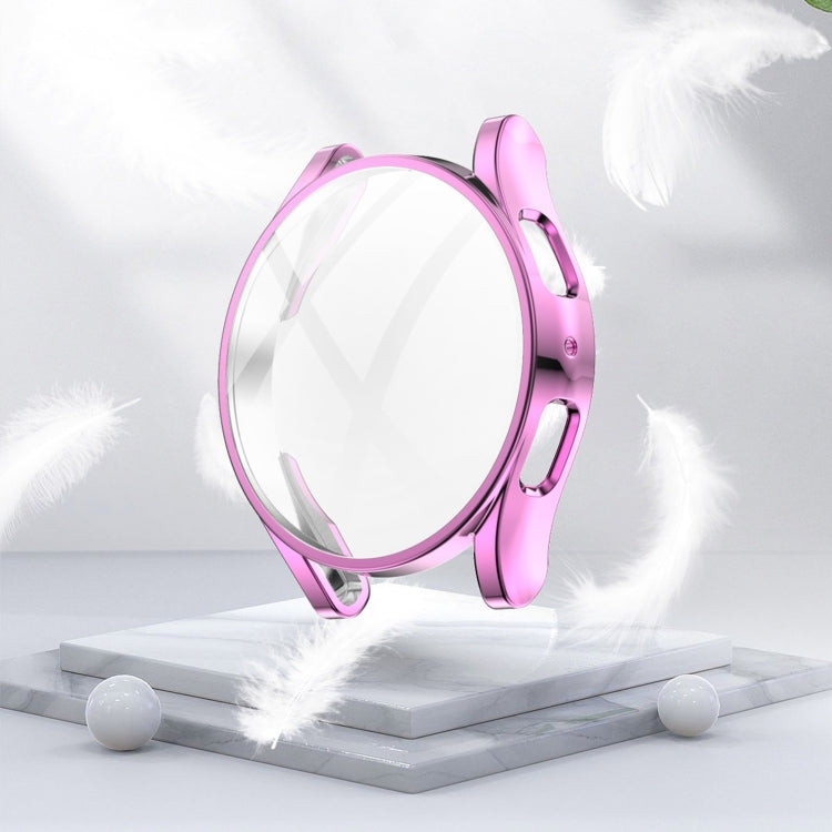 For Samsung Galaxy Watch 5 40 mm Full Coverage TPU Electroplating Protective Case(Pink) by bashfashion
