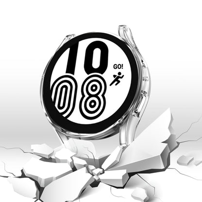 For Samsung Galaxy Watch 5 44 mm Full Coverage TPU Electroplating Protective Case(Transparent) by bashfashion