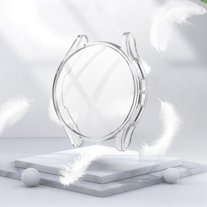 For Samsung Galaxy Watch 5 44 mm Full Coverage TPU Electroplating Protective Case(Transparent) by bashfashion