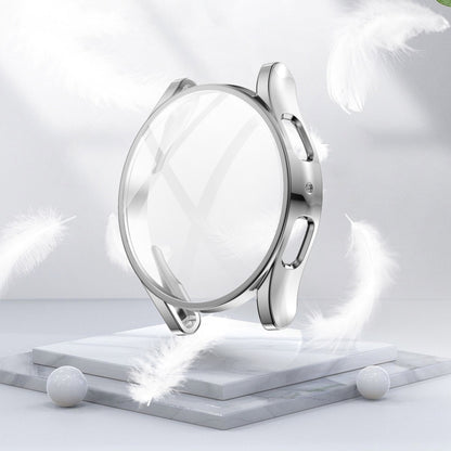 For Samsung Galaxy Watch 5 44 mm Full Coverage TPU Electroplating Protective Case(Silver) by bashfashion
