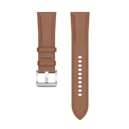 For Samsung Galaxy Watch 5 Pro 45mm Premium Leather Watch Band(Bight Brown) by bashfashion