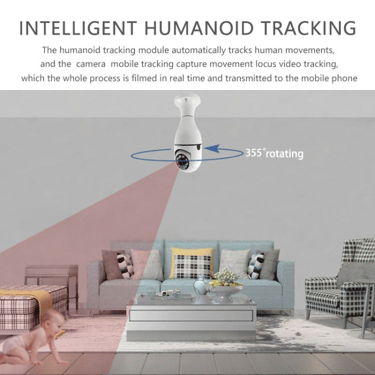 R2-30G 3MP HD Smart WiFi Bulb Camera, Support Night Vision & Motion Detection by bashfashion
