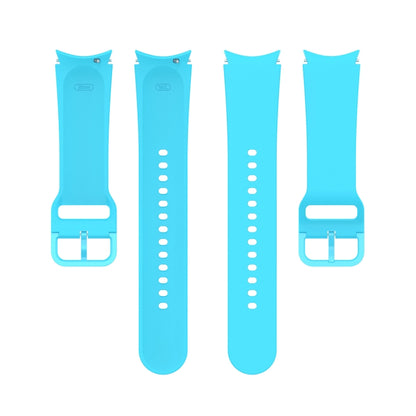 For Samsung Galaxy Watch 5 40mm Official Silicone Watch Band, Size:L(Sky Blue) by bashfashion