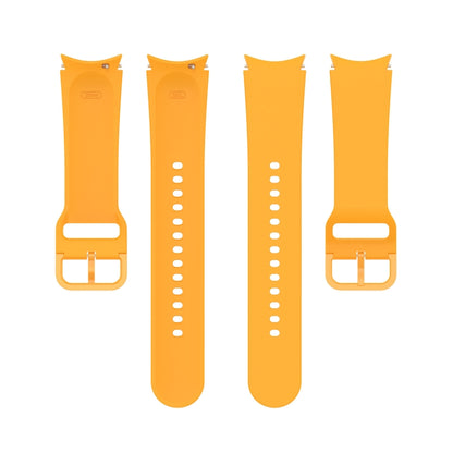 For Samsung Galaxy Watch 5 40mm Official Silicone Watch Band, Size:L(Yellow) by bashfashion