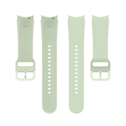 For Samsung Galaxy Watch 5 40mm Official Silicone Watch Band, Size:L(Light Green) by bashfashion
