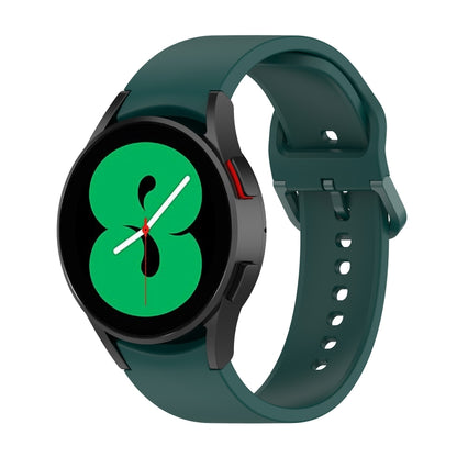 For Samsung Galaxy Watch 5 40mm Official Silicone Watch Band, Size:L(Dark Green) by bashfashion
