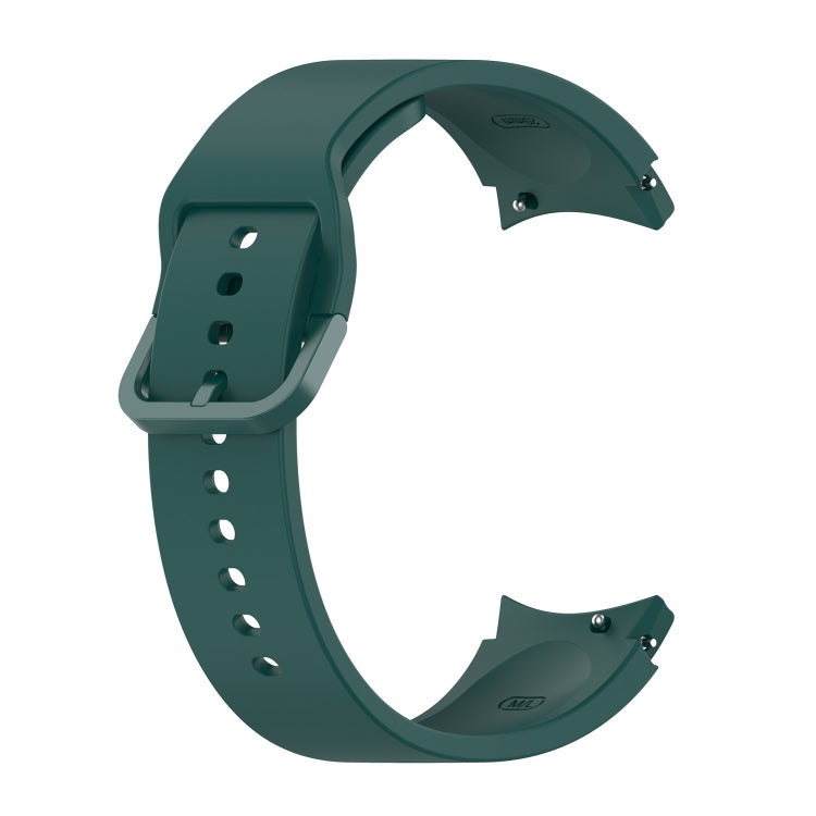 For Samsung Galaxy Watch 5 40mm Official Silicone Watch Band, Size:L(Dark Green) by bashfashion