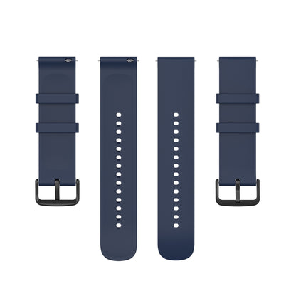 For Samsung Galaxy Watch 5 40mm 20mm Round Tail Silicone Watch Band(Midnight Blue) by bashfashion