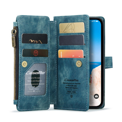For iPhone 14 CaseMe C30 Multifunctional Phone Leather Case (Blue) by CaseMe