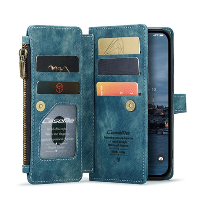 For iPhone 14 Pro CaseMe C30 Multifunctional Phone Leather Case(Blue) by CaseMe