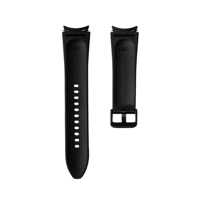 For Samsung Galaxy Watch5 Pro 45mm/5 44mm/5 40mm Silicone + Leather Black Buckle Watch Band(Yellow) by bashfashion