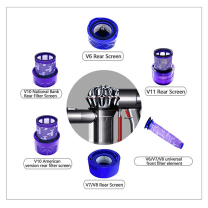 Vacuum Cleaner Screen Post Filter Pre-filter For Dyson V7 / V8 / V6 by bashfashion
