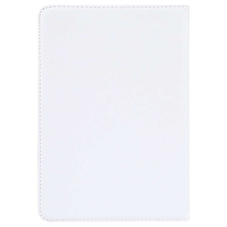 For 8 inch Tablet 360 Degree Rotation Litchi Texture Flip Leather Tablet Case(White) by bashfashion