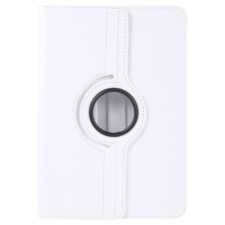 For 8 inch Tablet 360 Degree Rotation Litchi Texture Flip Leather Tablet Case(White) by bashfashion