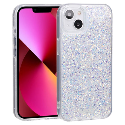 For iPhone 14 DFANS DESIGN Starry Sky Epoxy Phone Case (Silver) by DFANS DESIGN