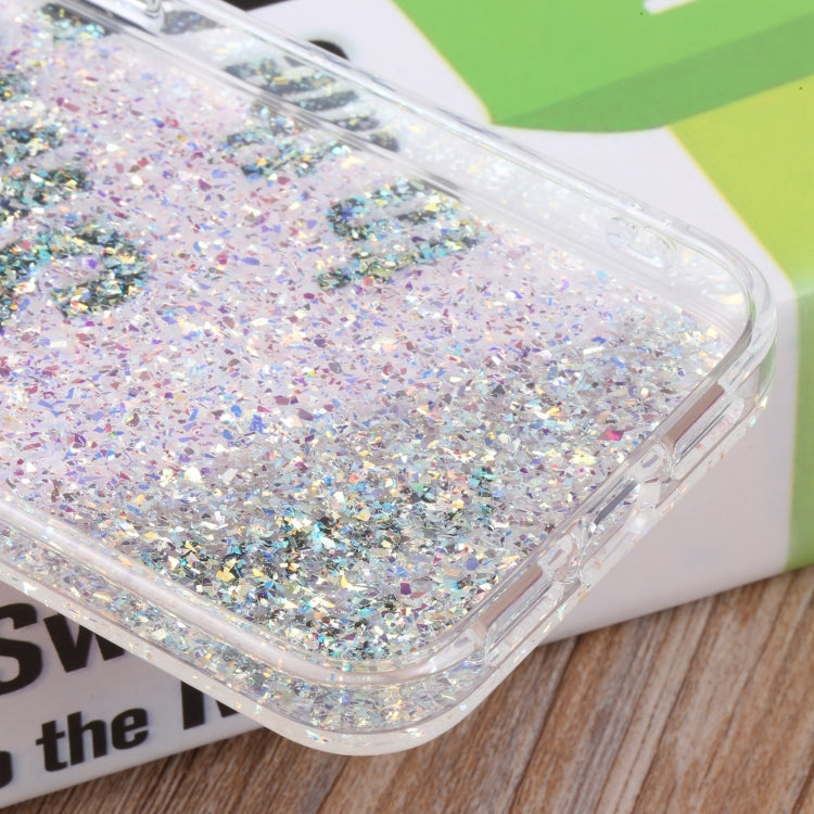For iPhone 14 DFANS DESIGN Starry Sky Epoxy Phone Case (Silver) by DFANS DESIGN