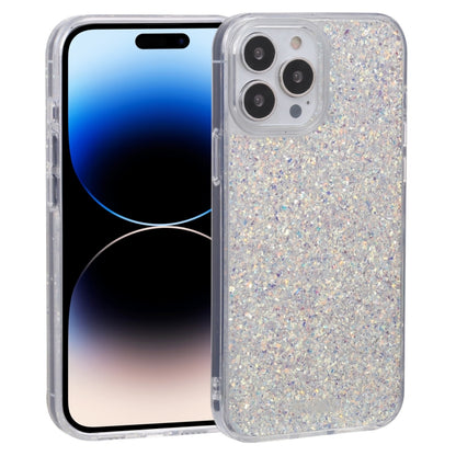 For iPhone 14 Pro Max DFANS DESIGN Starry Sky Epoxy Phone Case (Silver) by DFANS DESIGN