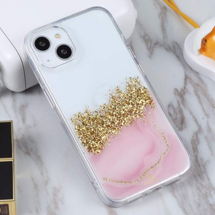 For iPhone 14 DFANS DESIGN Dual-color Starlight Shining Phone Case (Pink) by DFANS DESIGN