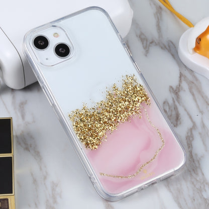 For iPhone 14 DFANS DESIGN Dual-color Starlight Shining Phone Case (Pink) by DFANS DESIGN