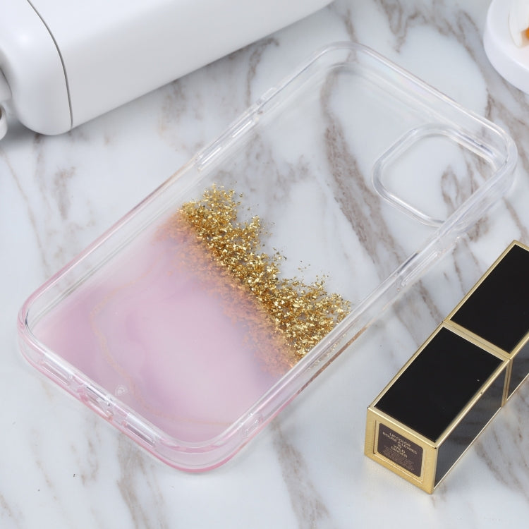 For iPhone 14 DFANS DESIGN Dual-color Starlight Shining Phone Case (Pink) by DFANS DESIGN