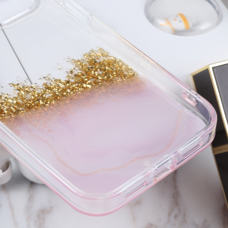 For iPhone 14 DFANS DESIGN Dual-color Starlight Shining Phone Case (Pink) by DFANS DESIGN
