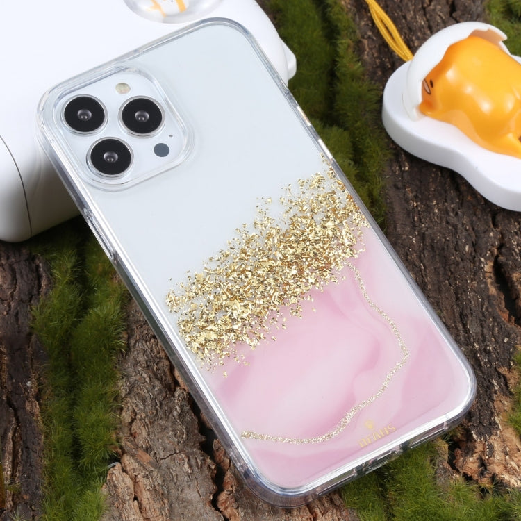 For iPhone 14 Pro DFANS DESIGN Dual-color Starlight Shining Phone Case(Pink) by DFANS DESIGN