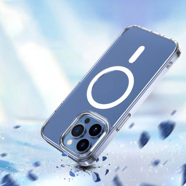 For iPhone 14 Mutural Jingtou Series MagSafe Magnetic Phone Case (Clear) by Mutural