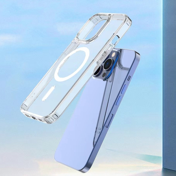 For iPhone 14 Pro Mutural Jingtou Series MagSafe Magnetic Phone Case(Clear) by Mutural
