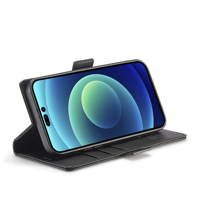 For iPhone 14 Pro Max LC.IMEEKE Magnetic Buckle Leather Phone Case (Black) by LC.IMEEKE