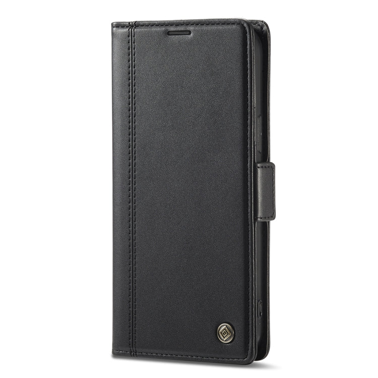 For iPhone 14 Pro LC.IMEEKE Magnetic Buckle Leather Phone Case(Black) by LC.IMEEKE