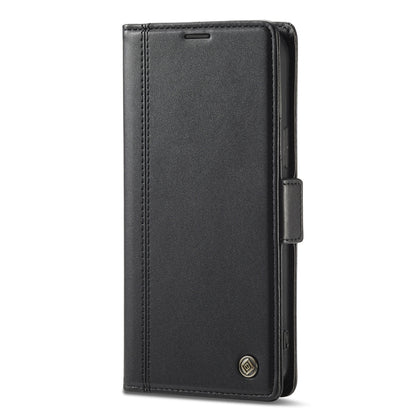 For iPhone 14 LC.IMEEKE Magnetic Buckle Leather Phone Case (Black) by LC.IMEEKE