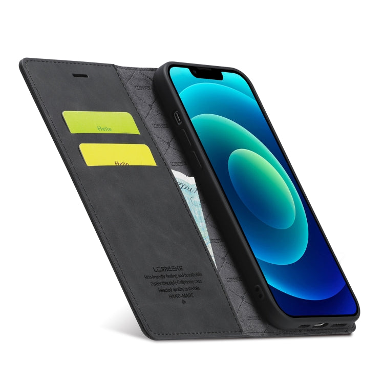 For iPhone 14 Plus LC.IMEEKE Strong Magnetic Leather Phone Case with Holder & Card Slots & Wallet (Black) by LC.IMEEKE