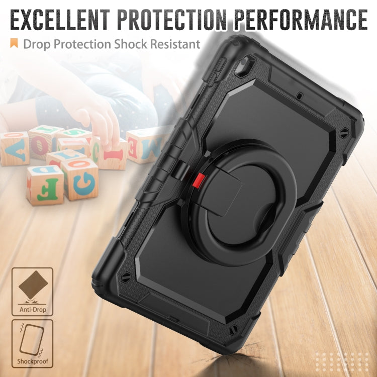 For iPad 10.2 2021 / 2020 / 2019 Bracelet Holder Silicone + PC Tablet Case(Black) by bashfashion