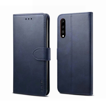For Huawei P20 GUSSIM Business Style Horizontal Flip Leather Case with Holder & Card Slots & Wallet(Blue) by GUSSIM